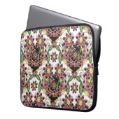 Farbenfrohe Herzen, nahtlos romantisches Muster. Laptopschutzhülle (Vorderseite Links)
