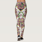 Farbenfrohe Herzen, nahtlos romantisches Muster. Leggings (Rückseite)