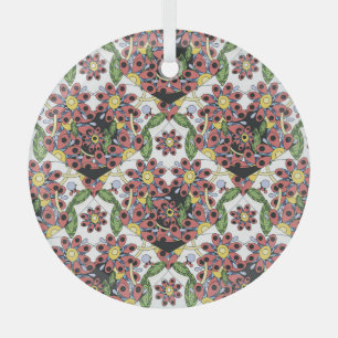 Farbenfrohe Herzen, nahtlos romantisches Muster. Ornament Aus Glas