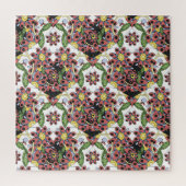 Farbenfrohe Herzen, nahtlos romantisches Muster. Puzzle (Vertikal)