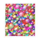 Farbenfrohe Herzen Notizblock (Vorderseite)