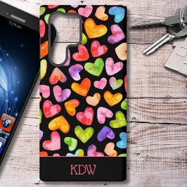 Farbenfrohe Herzen Samsung Galaxy Hülle