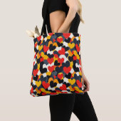 Farbenfrohe Herzen Tasche (Von Nahem)