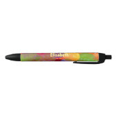 Farbenfrohe Herzen und Balloons Abstraktes Design Kugelschreiber (Unterseite)