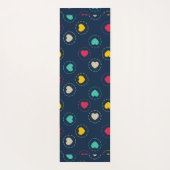 farbenfrohe Herzen Yogamatte (Rückseite)