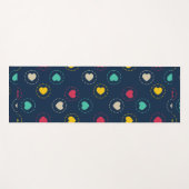 farbenfrohe Herzen Yogamatte (Vorderseite (Horizontal))