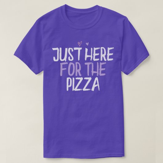 Farbenfrohe Herzensfreude für das Pizza-Sprichwort T-Shirt (Design vorne)