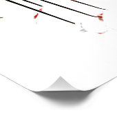 Farbenfrohe Herzexplosion Kühne und spielerische P Poster (Ecke)