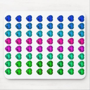 Farbenfrohe Herzklappen Mousepad