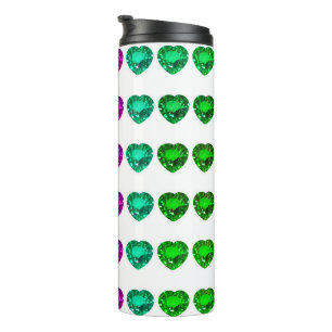 Farbenfrohe Herzklappen Thermosbecher