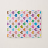 Farbenfrohe Herzmuster Puzzle (Horizontal)