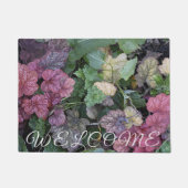 Farbenfrohe Heuchera Pflanze Blätter Botanisch Fußmatte (Vorderseite)