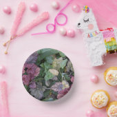 Farbenfrohe Heuchera Pflanze Blätter Botanisch Pappteller (Party)