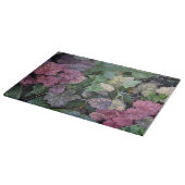 Farbenfrohe Heuchera Pflanze Blätter Botanisch Schneidebrett (Ecke)