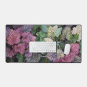Farbenfrohe Heuchera Pflanze Blätter Botanisch Schreibtischunterlage (Tastatur & Maus)
