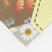 Farbenfrohe Hexagon-Blume, die Design verlassen Fleecedecke (Ecke)