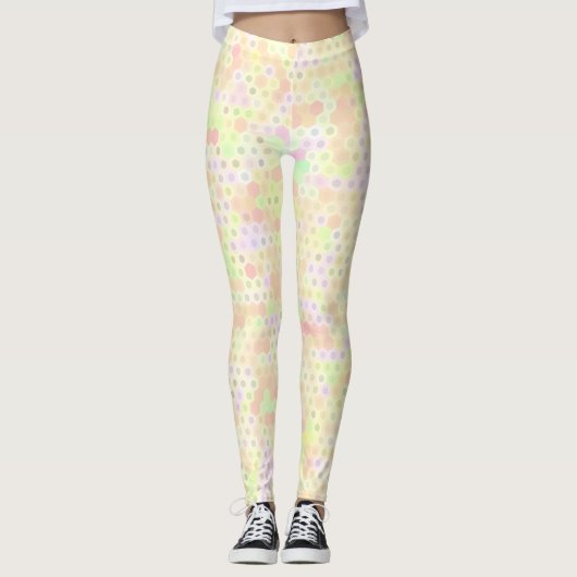 Farbenfrohe Hexagon Leggings (Vorderseite)