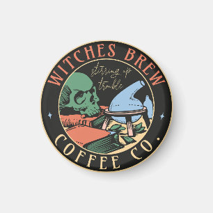 Farbenfrohe Hexen Brew Magnet
