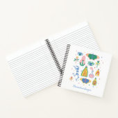 Farbenfrohe Hexenzaubertrank Personalisiert Notizblock (Innenseite)