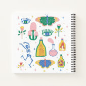 Farbenfrohe Hexenzaubertrank Personalisiert Notizblock (Rückseite)