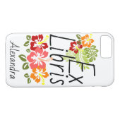 Farbenfrohe Hibiskus Lover Case-Mate iPhone Hülle (Rückseite (Horizontal))
