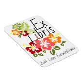 Farbenfrohe Hibiskus Lover Magnet (Rechte Seite)