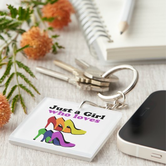 Farbenfrohe High Heels Schlüsselanhänger (Vorderseite rechts)