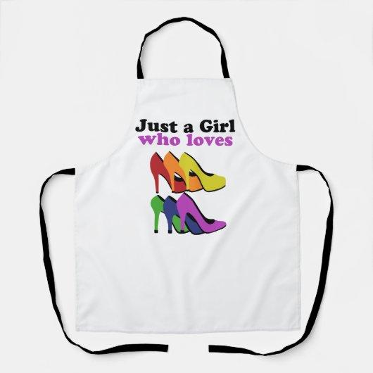 Farbenfrohe High Heels Schürze (Vorderseite)