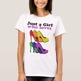 Farbenfrohe High Heels T-Shirt