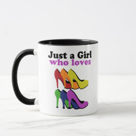 Farbenfrohe High Heels Tasse