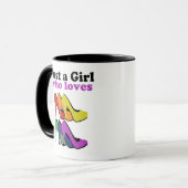 Farbenfrohe High Heels Tasse (Vorderseite Links)