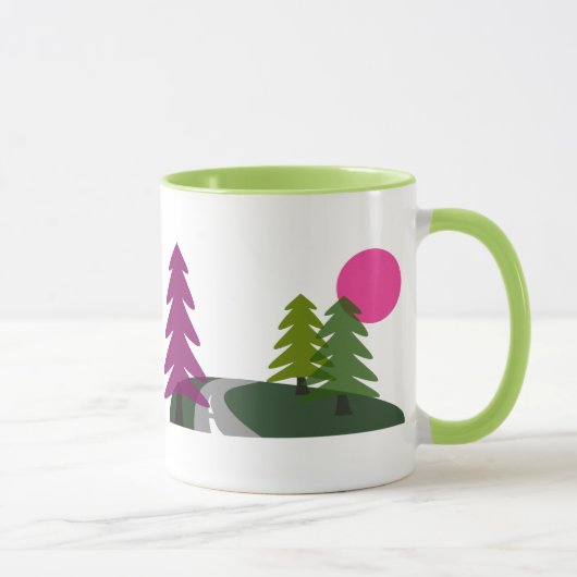Farbenfrohe Highway Tasse (Rechts)