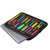 Farbenfrohe Hillary Clinton 2016 Laptop-Ärmel Laptopschutzhülle (Vorne Knopf)