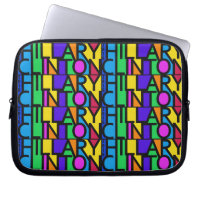 Farbenfrohe Hillary Clinton 2016 Laptop-Ärmel