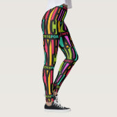 Farbenfrohe Hillary Clinton 2016 Leggings (Rechts)