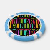 Farbenfrohe Hillary Clinton 2016 Poker Chips (Einzeln)