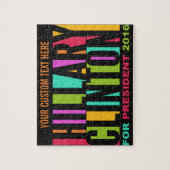 Farbenfrohe Hillary Clinton 2016-Puzzle Puzzle (Vertikal)