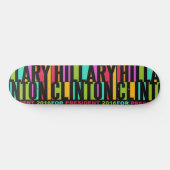 Farbenfrohe Hillary Clinton 2016 Skateboards (Horizontal)
