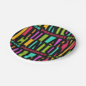 Farbenfrohe Hillary Clinton 2016 Teller (Schrägansicht)