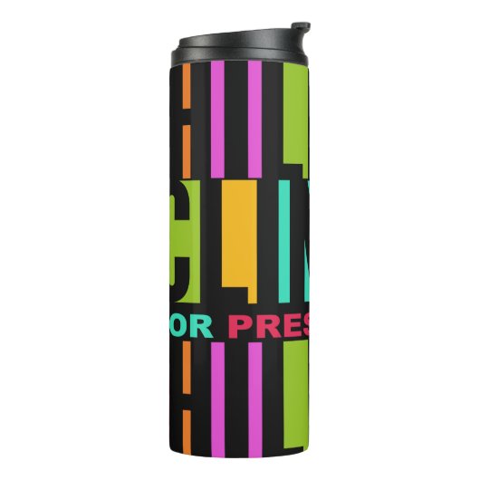 Farbenfrohe Hillary Clinton 2016 Thermosbecher (Nach links gedreht)