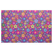 Farbenfrohe Hippie 70er Blume Stoff (Fat Quarter (45,7 x 55,9 cm))