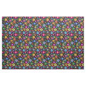 Farbenfrohe Hippie 70er Blume Stoff (Yard (91,4 cm))