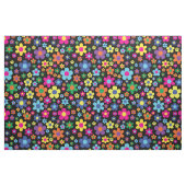 Farbenfrohe Hippie 70er Blume Stoff (Fat Quarter (45,7 x 55,9 cm))