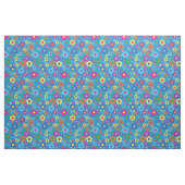Farbenfrohe Hippie 70er Blume Stoff (Yard (91,4 cm))