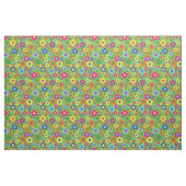 Farbenfrohe Hippie 70er Blume Stoff (Yard (91,4 cm))