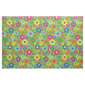 Farbenfrohe Hippie 70er Blume Stoff (Fat Quarter (45,7 x 55,9 cm))