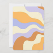 Farbenfrohe Hippie Blume Retro Groovy Sweet 16 Einladung (Rückseite)