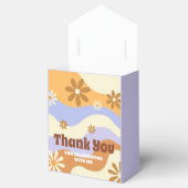 Farbenfrohe Hippie Blume Retro Groovy Sweet 16 Geschenkschachtel (Geöffnet)