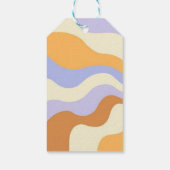 Farbenfrohe Hippie Blume Retro Groovy Vielen Dank Geschenkanhänger (Rückseite)