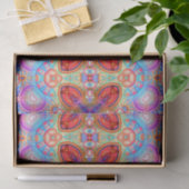 Farbenfrohe Hippie Boho Kaleidoskopie Fraktal Kuns Seidenpapier (Geschenk)